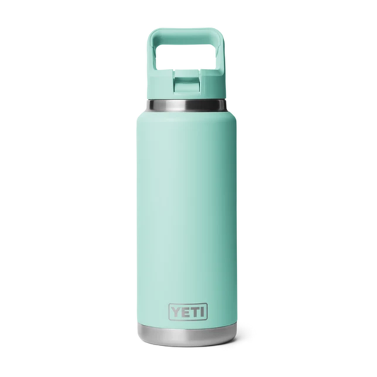YETI RAMBLER BOTTLE 36oz 1065ML WITH STRAW CAP [CLR:SEAFOAM]
