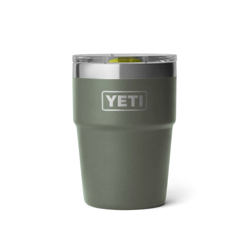 Load image into Gallery viewer, YETI RAMBLER 16oz 473ml STACKABLE CUP [CLR:CAMP GREEN/FIREFLY YELLOW]
