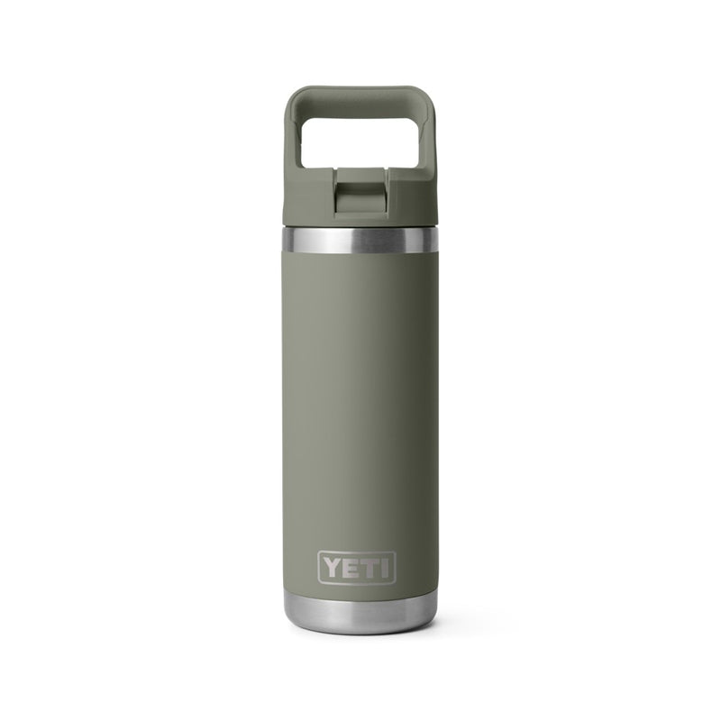Load image into Gallery viewer, YETI RAMBLER BOTTLE 18oz 532ml WITH STRAW CAP [CLR:PAMPA GREEN]
