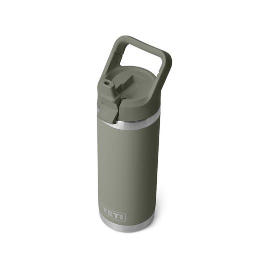YETI RAMBLER BOTTLE 18oz 532ml WITH STRAW CAP [CLR:PAMPA GREEN]