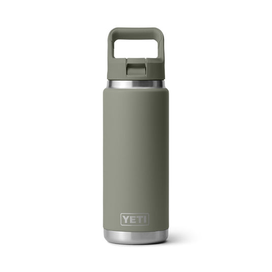 YETI RAMBLER BOTTLE 26oz 760ml WITH STRAW CAP [CLR:PAMPA GREEN]