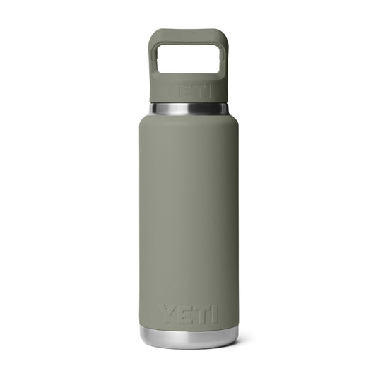 YETI RAMBLER BOTTLE 36oz 1065ML WITH STRAW CAP [CLR:PAMPA GREEN]