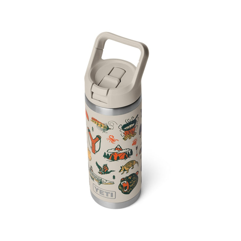 Load image into Gallery viewer, YETI RAMBLER BOTTLE 18oz 532ml WITH STRAW CAP [CLR:CAPE SUMMER CAMP]
