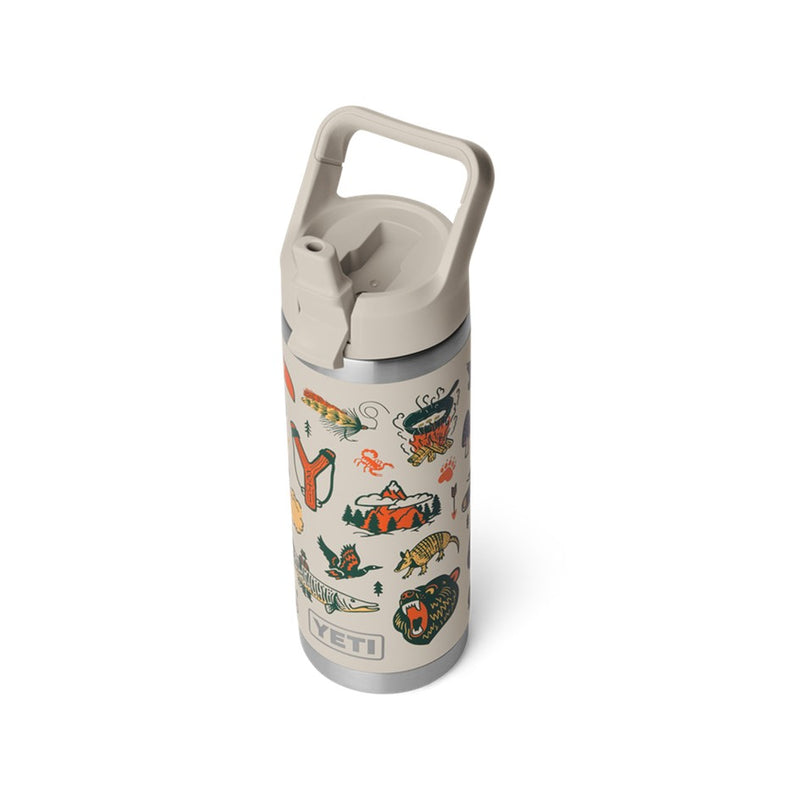 Load image into Gallery viewer, YETI RAMBLER BOTTLE 18oz 532ml WITH STRAW CAP [CLR:CAPE SUMMER CAMP]
