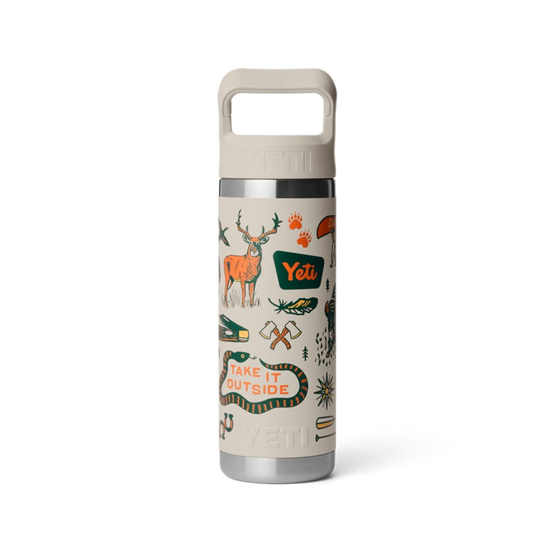Load image into Gallery viewer, YETI RAMBLER BOTTLE 18oz 532ml WITH STRAW CAP [CLR:CAPE SUMMER CAMP]
