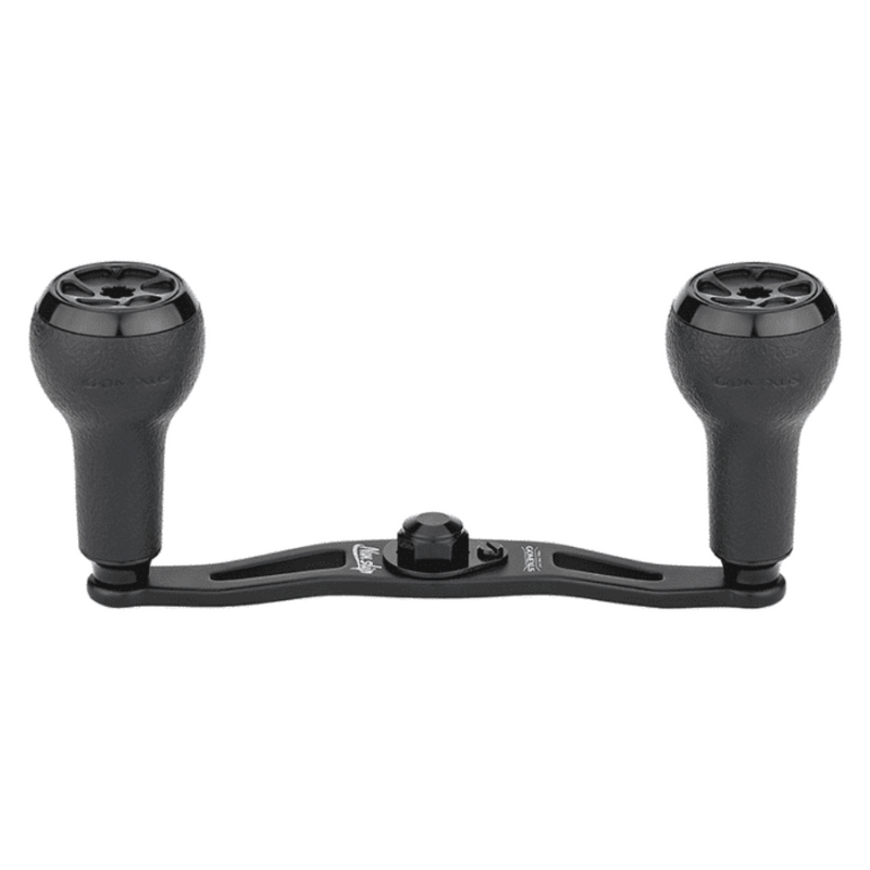 Load image into Gallery viewer, GOMEXUS 100MM ALUMINIUM/ALLOY BAITCAST HANDLE TPE 27MM [SZ:8X5 CLR:BLACK]
