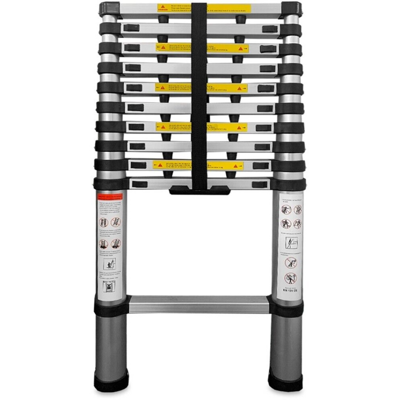 Load image into Gallery viewer, AUSTRALIAN RV TELESCOPIC ALUMINIUM LADDER 3.2M

