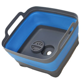 COLLAPSIBLE BLUE SINK WITH DRAINER