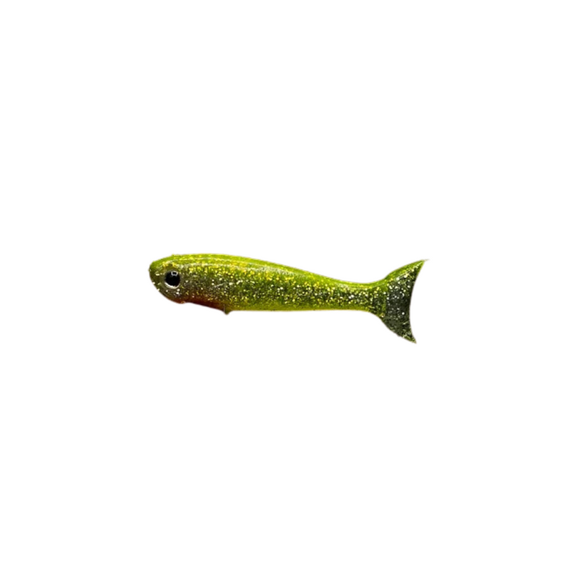 Load image into Gallery viewer, BITE ME LURES 3&quot; [CLR:CHARTREUSE FLASH]
