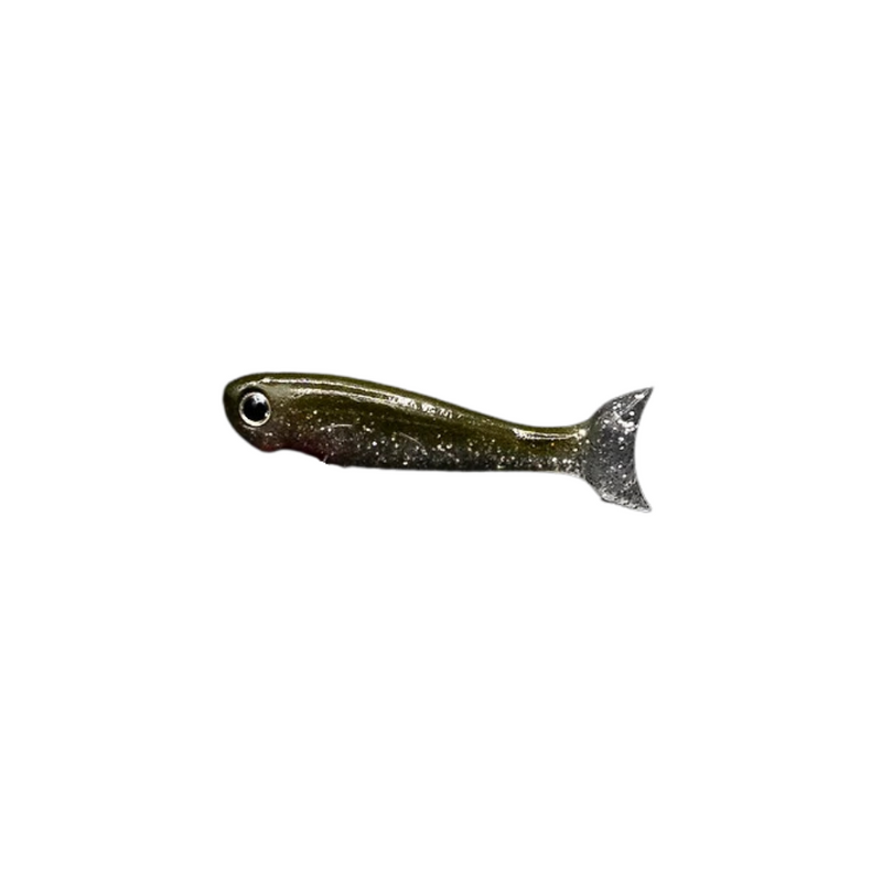 Load image into Gallery viewer, BITE ME LURES 3&quot; [CLR:OLIVE FLASH]
