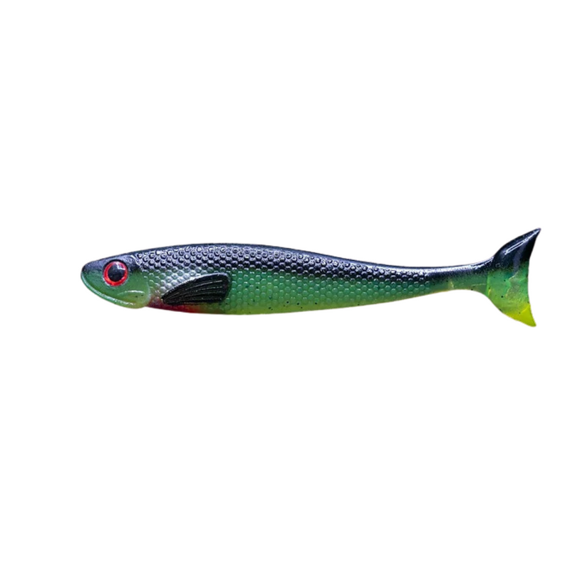 Load image into Gallery viewer, BITE ME LURES 6" [CLR:JUNGLE MULLET]
