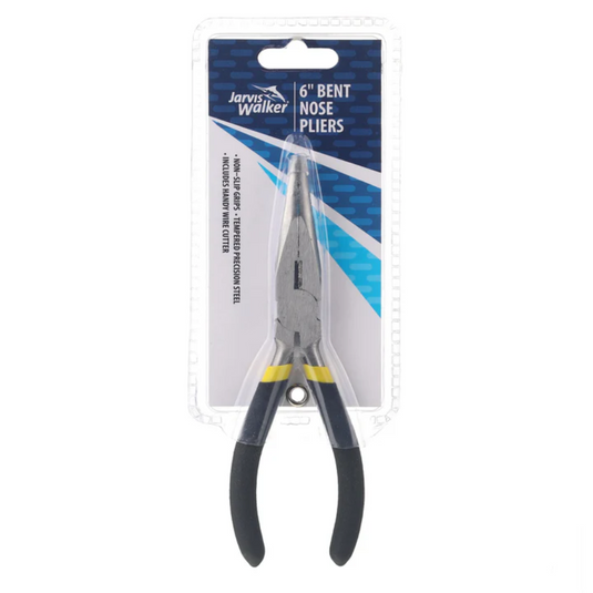 JARVIS WALKER PLIERS BENT NOSE 6" CARBON STEEL 