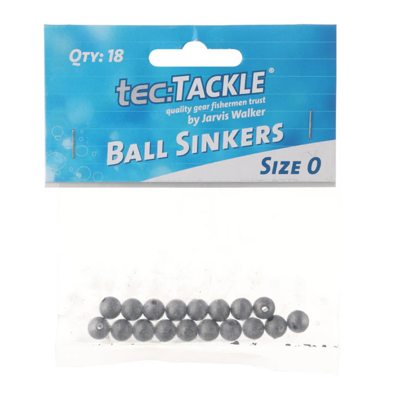 Load image into Gallery viewer, JARVIS WALKER TEC TACKLE BALL SINKER [SZ:#0 PS:18 PACK]
