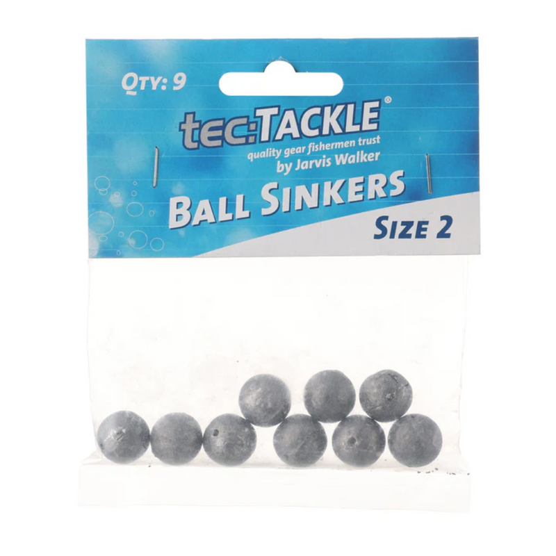 Load image into Gallery viewer, JARVIS WALKER TEC TACKLE BALL SINKER [SZ:#2 PS:9 PACK]
