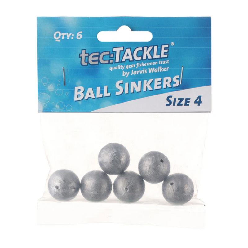 Load image into Gallery viewer, JARVIS WALKER TEC TACKLE BALL SINKER [SZ:#4 PS:6 PACK]
