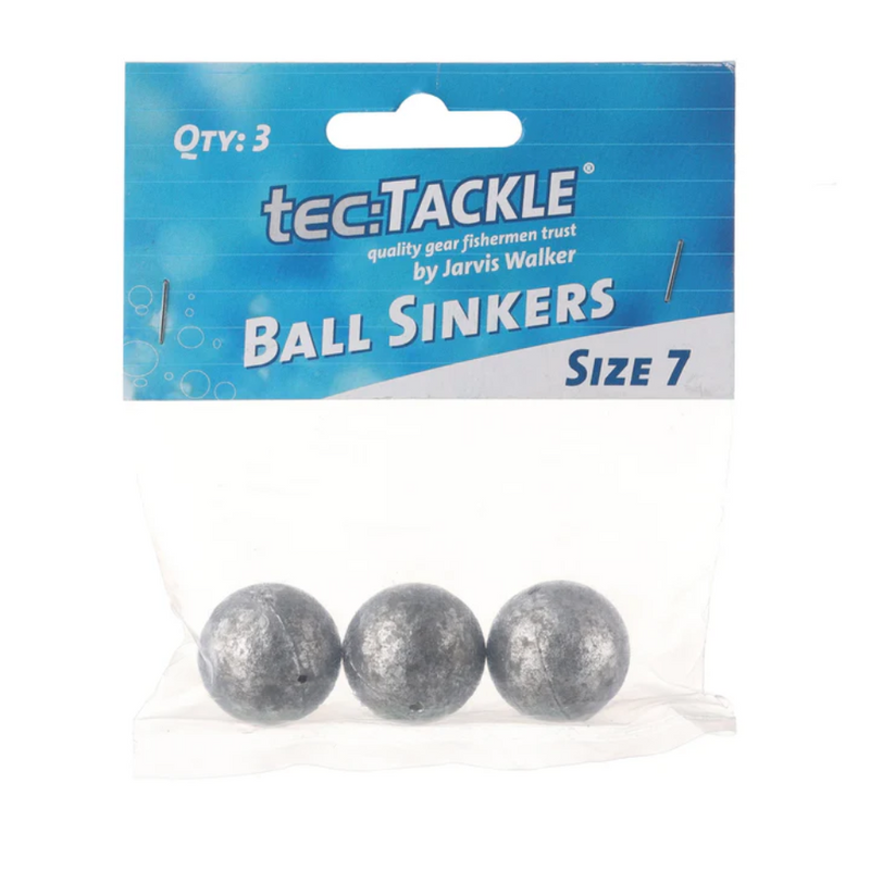Load image into Gallery viewer, JARVIS WALKER TEC TACKLE BALL SINKER [SZ:#7 PS:3 PACK]
