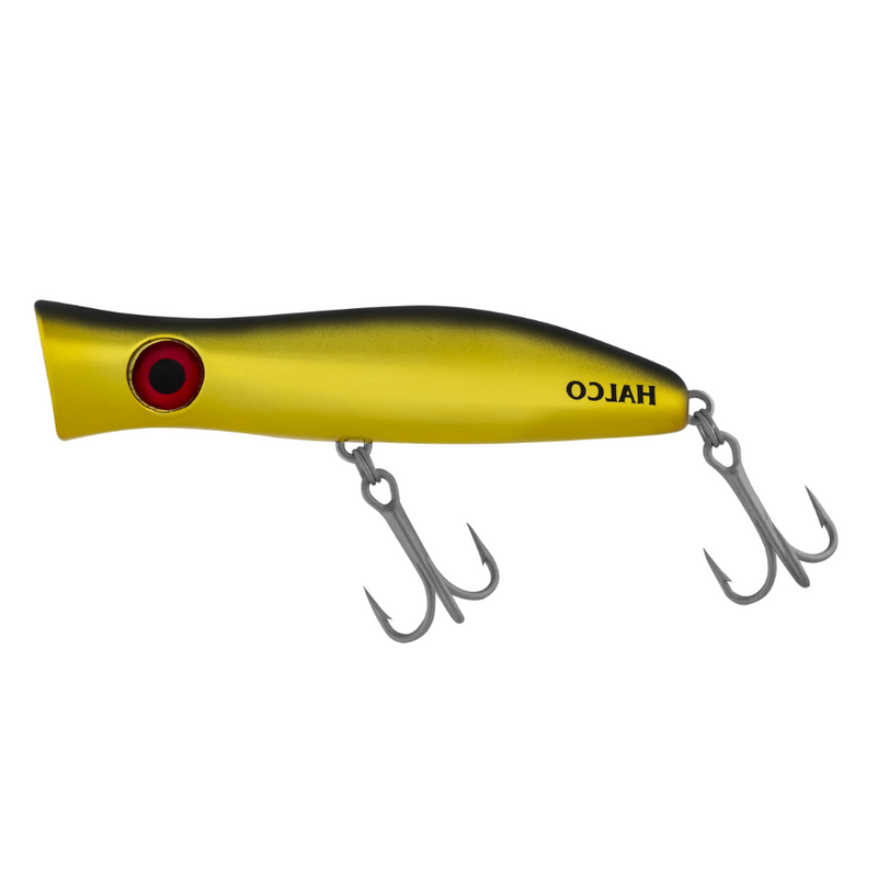 Load image into Gallery viewer, HALCO ROOSTA POPPER [SZ:105MM CLR:H51 CHROME GOLD BLACK]
