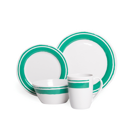 CAMPFIRE MELAMINE SET 16PC OCEAN SPRAY