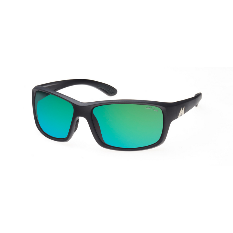 Load image into Gallery viewer, MAKO EDGE 9604 [FRAME:MATTE BLACK M01 LENS:ROSE GREEN MIRROR G2H5]

