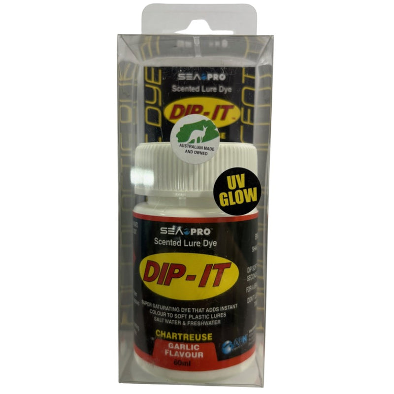 Load image into Gallery viewer, SEA PRO DIP IT GARLIC SCENTED LURE DYE [CLR:CHARTREUSE]
