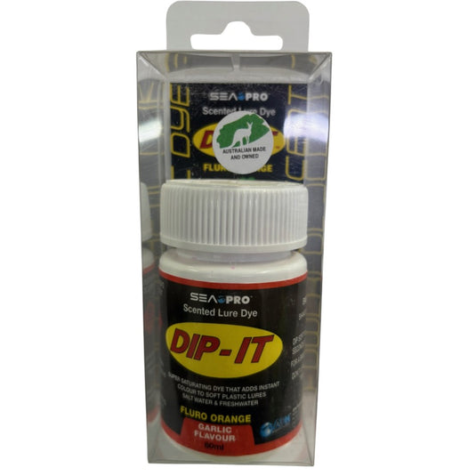 SEA PRO DIP IT GARLIC SCENTED LURE DYE [CLR:FLUORO ORANGE]