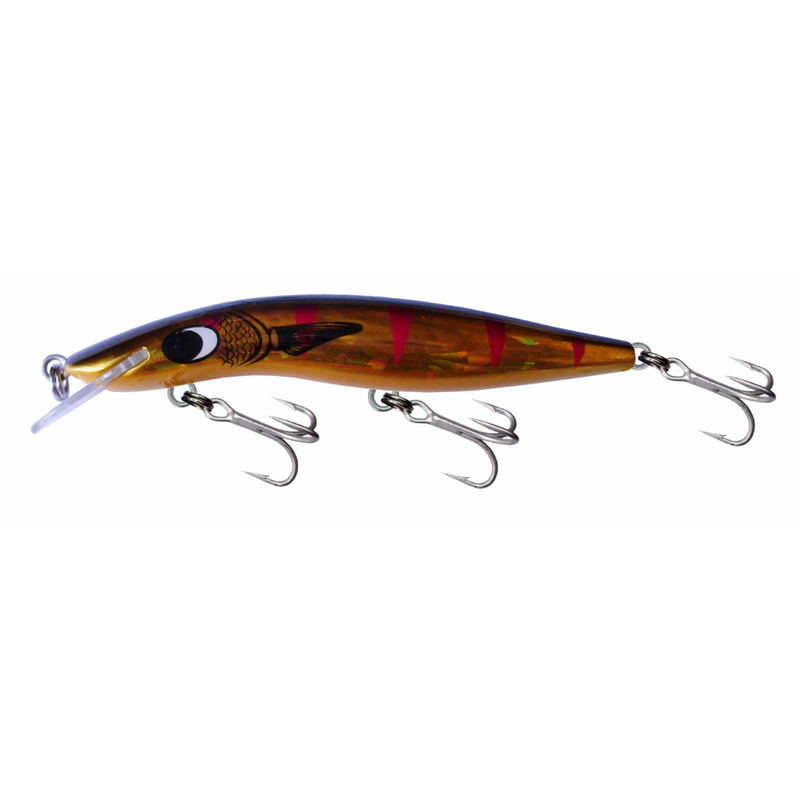 Load image into Gallery viewer, CLASSIC BARRA 120MM +10 SUSPENDING [CLR:12 MULLET GOLD DAZZLER]
