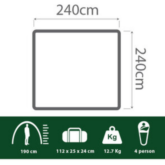 COLEMAN INSTANT UP 4P TENT SILVER EVO