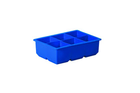 AVANTI SILICONE KING ICE CUBE TRAY [SZ:6 CUBES LARGE CLR:BLUE]