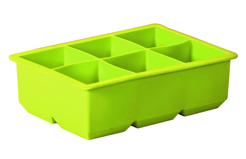 Load image into Gallery viewer, AVANTI SILICONE KING ICE CUBE TRAY [SZ:6 CUBES LARGE CLR:GREEN]
