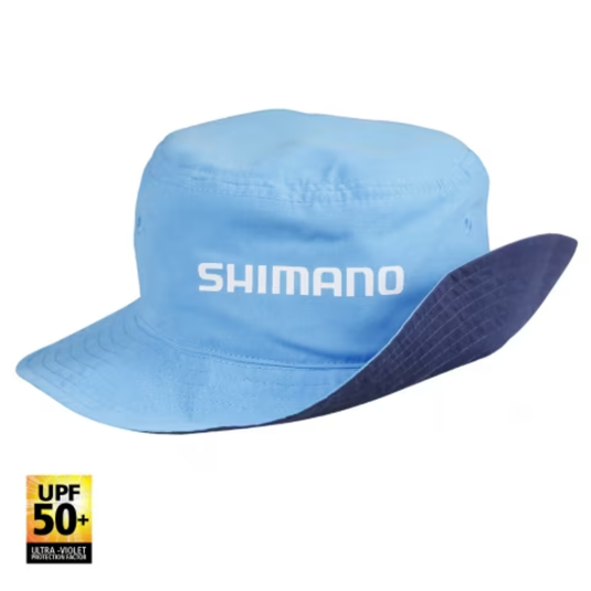 SHIMANO KIDS REVERSIBLE BUCKET HAT [CLR:NAVY/CYAN]