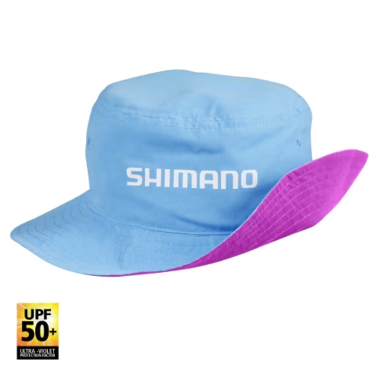 SHIMANO KIDS REVERSIBLE BUCKET HAT [CLR:PINK/CYAN]