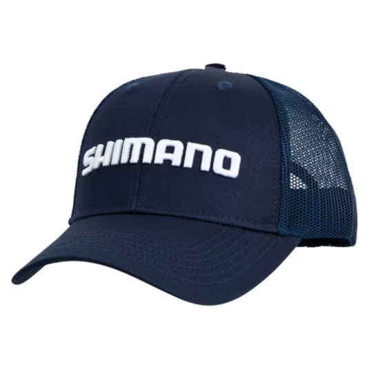 SHIMANO CORPORATE WOVEN TRUCKER CAP NAVY