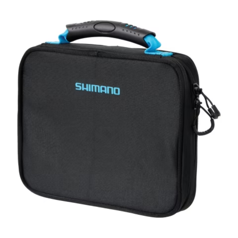 Load image into Gallery viewer, SHIMANO SOFT PLASTIC TACKLE WALLET BLACK
