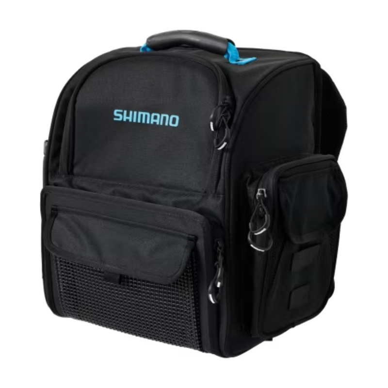 Load image into Gallery viewer, SHIMANO BACKPACK WITH TACKLE BOXES BLACK [SZ:MEDIUM]
