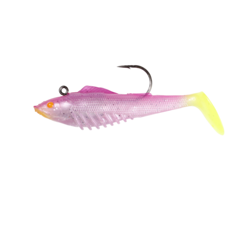 Load image into Gallery viewer, SQUIDGIES SLICK RIG [SZ:65MM CLR:HOT SUNRISE]
