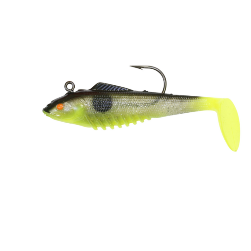 Load image into Gallery viewer, SQUIDGIES SLICK RIG [SZ:100MM CLR:CHART LIGHTENING]
