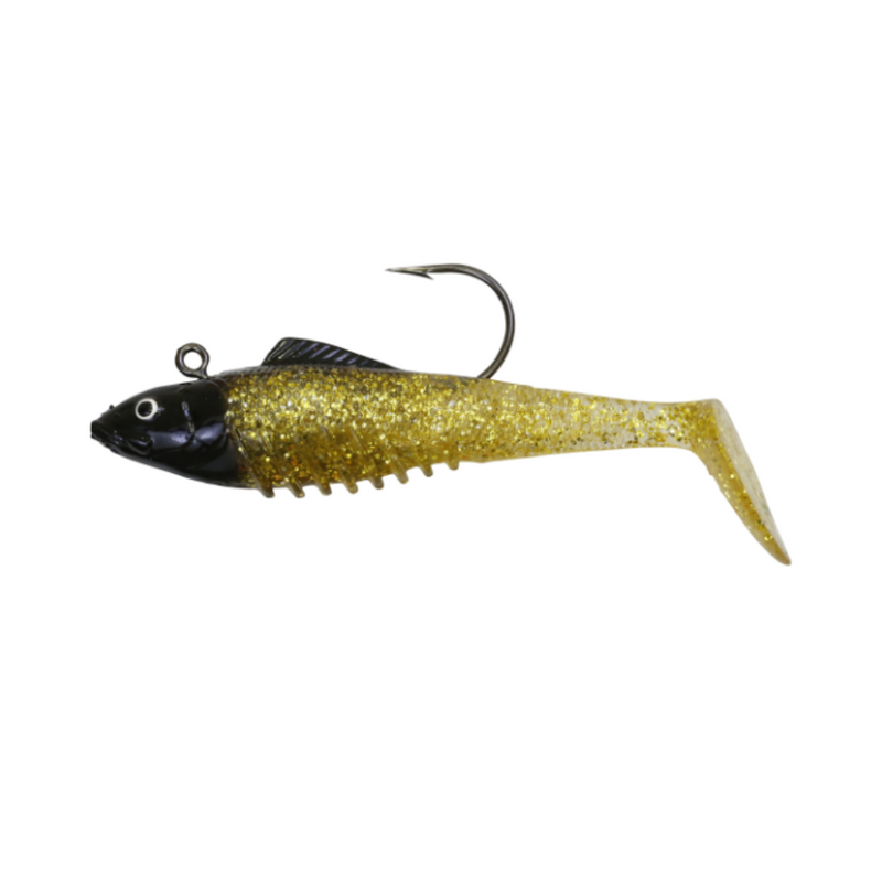 Load image into Gallery viewer, SQUIDGIES SLICK RIG [SZ:130MM CLR:GOLDENEYE]

