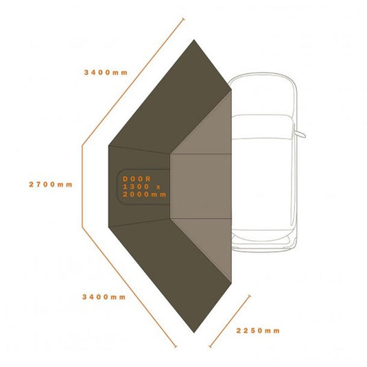 DARCHE ECLIPSE 180 AWNING WALL SET