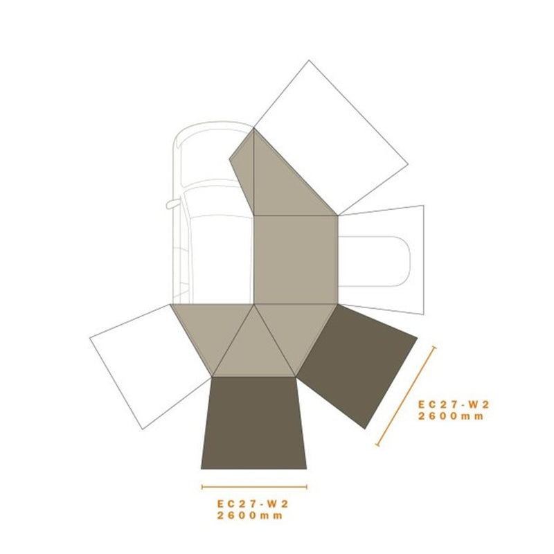 Load image into Gallery viewer, DARCHE ECLIPSE 270 AWNING WALL 2 DRIVERS/RIGHT SIDE
