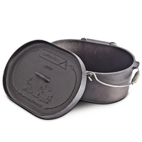CAMPFIRE 10 QUART OVAL DUTCH OVEN-PRE SEASONED