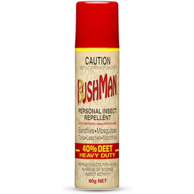 BUSHMAN 60G AEROSOL BROWN 40% DEET