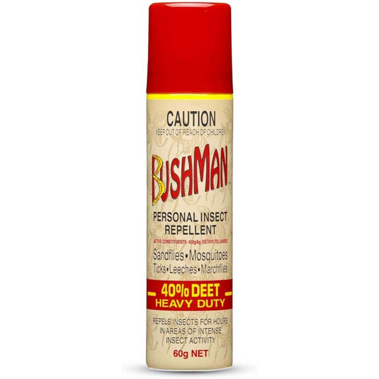 BUSHMAN 60G AEROSOL BROWN 40% DEET