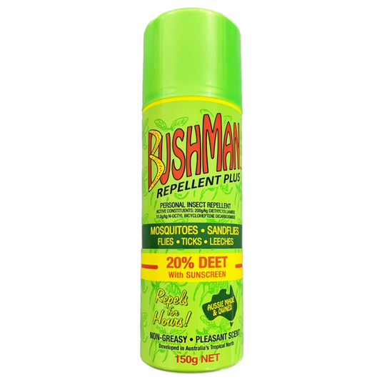 BUSHMAN 150G AEROSOL GREEN 20% DEET
