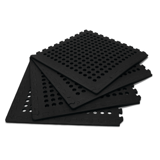 OZTRAIL FOAM FLOOR MATS BLACK (4 PACK)