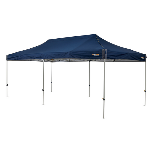 OZTRAIL HYDROFLOW DELUXE GAZEBO 6.0M BLUE