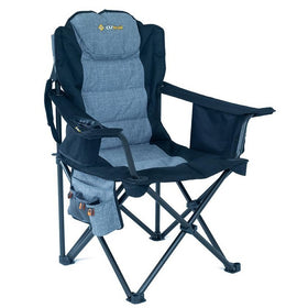 OZTRAIL BIG BOY ARM CHAIR - BLACK