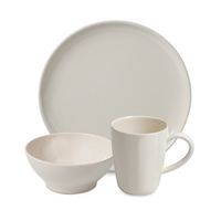CAMPFIRE BAMBOO DINNER SET 12 PIECE CREAM