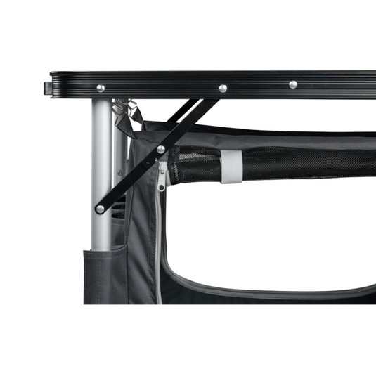 OZTRAIL FOLDING TABLE WITH STORAGE