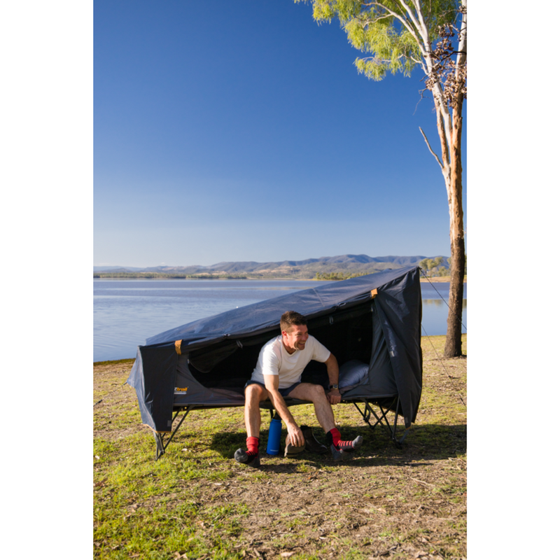 Load image into Gallery viewer, OZTRAIL BLOCKOUT EASY FOLD STRETCHER TENT SINGLE
