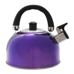 OUTDOOR CONNECTION WHISTLING KETTLE S/S 2.5L PURPLE